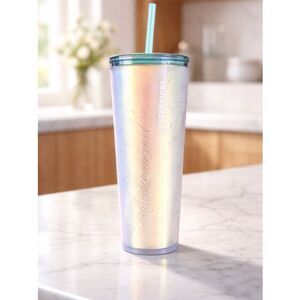 EUC - Starbucks Cold Drink Cup Green lid